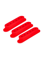 Allparts PC-0406 Set of 3 Plastic Pickup Covers for Stratocaster Red