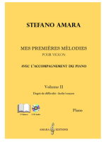 Amara Editions Mes premières mélodies Volume II
