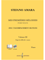 Amara Editions Mes Premières mélodies Volume III + CD