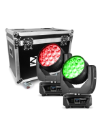 Beamz MHL1915 - 2 Moving Heads 4in1 with Flight Case