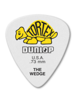 Dunlop 424P.73 Tortex Wedge Yellow  .73mm Player's 12 Picks