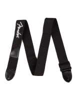 Fender Black Poly Strap w/ White Logo