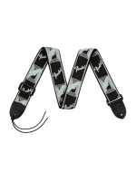 Fender Monogrammed Strap, Black/Light Grey/Dark Grey