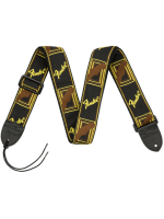 Fender Monogrammed Strap, Black/Yellow/Brown