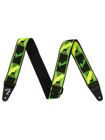 Fender Neon Monogrammed Strap, Green and Yellow, 2