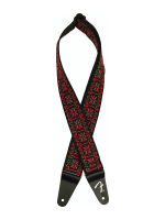 Fender Pasadena Woven Strap Lattice Red 2