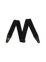 Fender WeighLess Running Logo Strap Black/Black