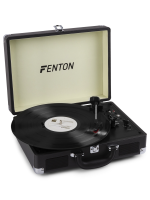 Fenton RP115C Record Player Charcoal Gray