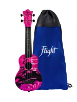 Flight Ukulele Soprano ultra travel Pink Rules