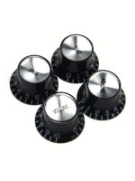 Gibson PRMK-010 Top Hat Style Knobs Silver