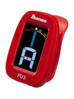 Ibanez PU3 Clip Chromatic Tuner Red