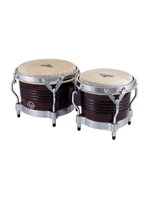 Latin Percussion M201 Matador Bongos, Dark Wood/Chrome Hardware