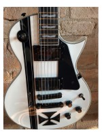Ltd Iron Cross Snow White w/ Stripes Graphic