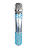 Micfx Rhinestone Crystal Slip-On Aqua Sapphires Slim Grip