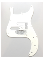 Parts Pickguard Precision Bass 1 Ply White