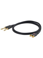 Proel CHLP310LU15 2x Jack Mono 6,3mm - 2x RCA Cable 1,5 Meters