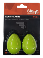 Stagg EGG-2 GR - Pair of Plastic Egg Shakers