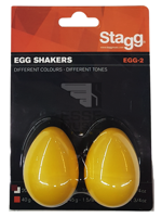 Stagg EGG-2 YW - Coppia di Ovetti Shaker in Plastica