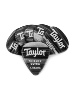 Taylor Premium 351 Thermex Guitar Picks 1.25mm Black Onyx 6-Pack