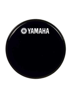 Yamaha N77024030 - Pelle per grancassa da 22” Nera con logo Bianco