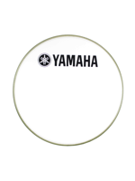 Yamaha N77024035 - Pelle per grancassa da 22” Smooth White con logo Nero